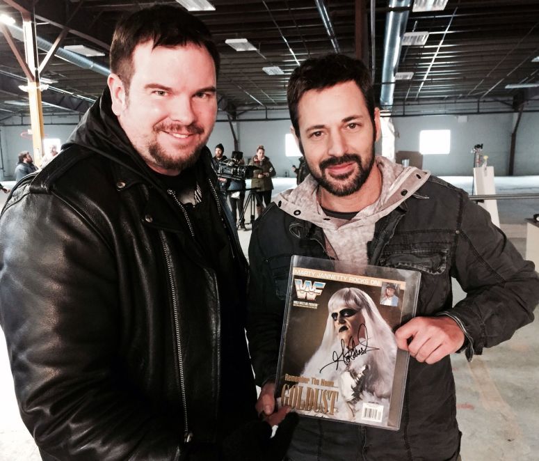 Mike Messier (left) February 2015 with film producer David Gere, Cromwell, CT