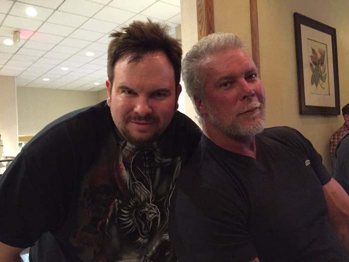 Mike Messier (left) and Kevin Nash