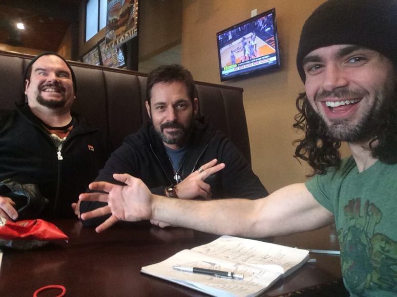 Mike Messier with David Gere and Tommy DeNucci, moments after discovering The Paradigm Mindset - The Conflict Focused Choice in Cranston, Rhode Island.