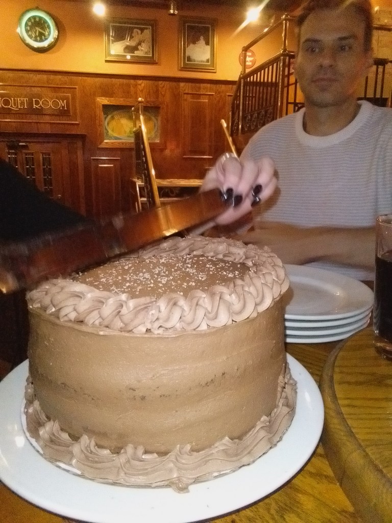 Mike enjoys a New England reunion thanks to actress Kim Kayling 
